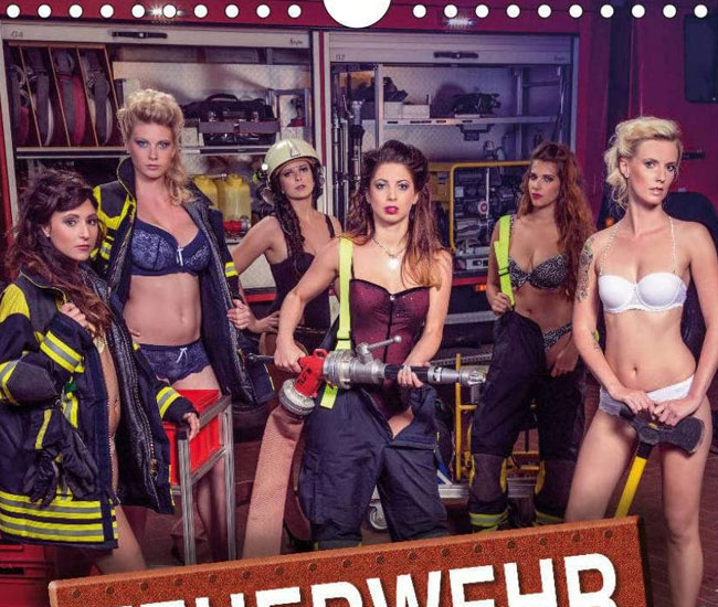 Calendario de bomberos 2023 para hombres