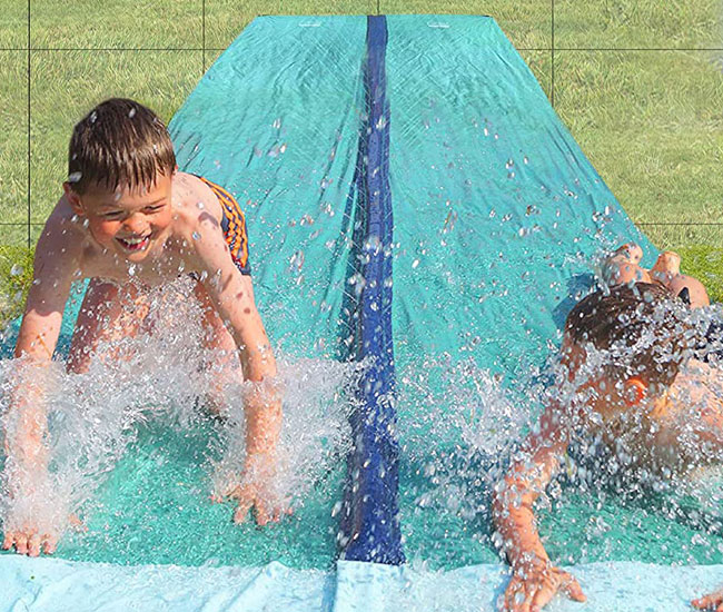 Toboganes para piscinas con almohadilla inflable - TEAM MAGNUS