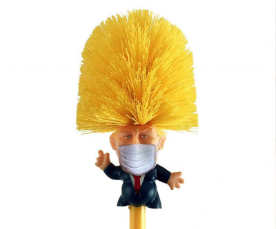 Cepillo limpiador taza del váter, diseño Donald Trump 