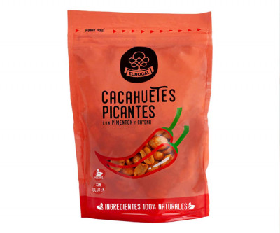 Fruto seco cacahuete picante 125g  EL NOGAL